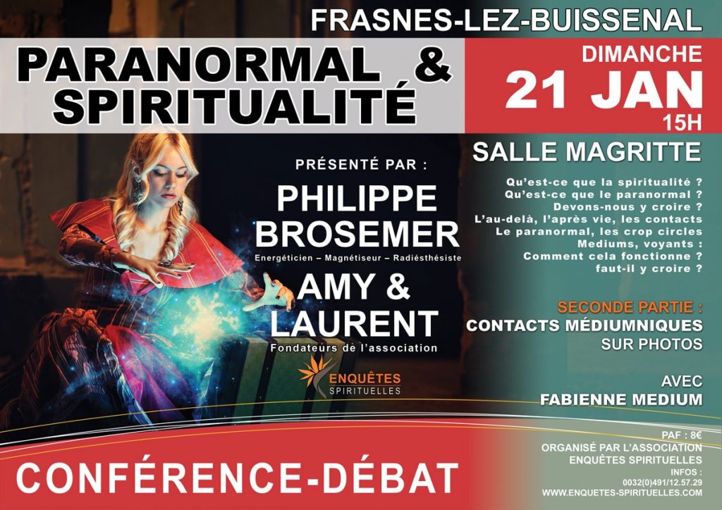 Conférence Débat – Le paranormal et la spiritualité
