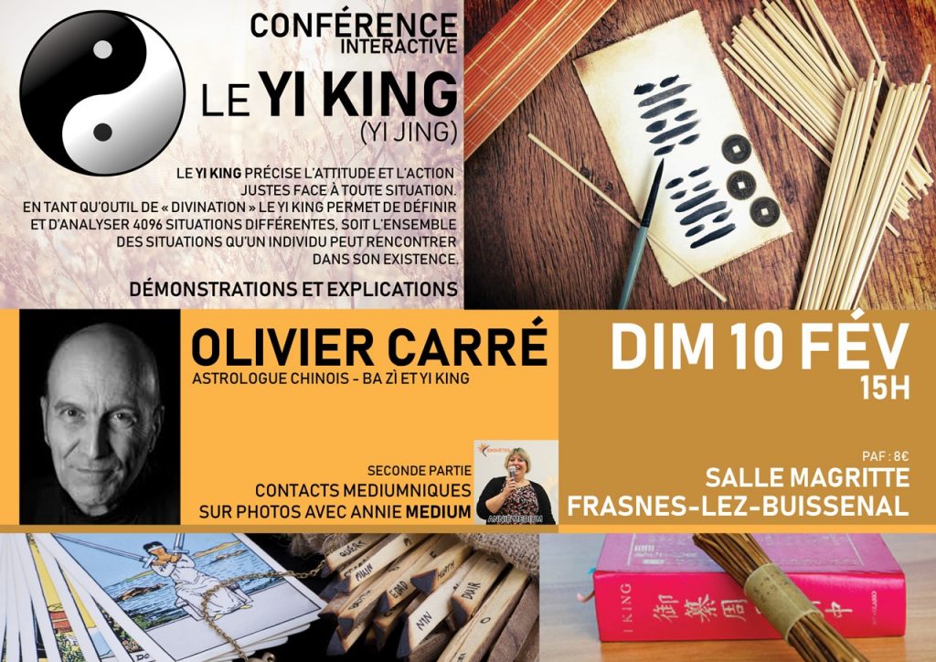 Conférence interactive : Le Yi King, art divinatoire chinois