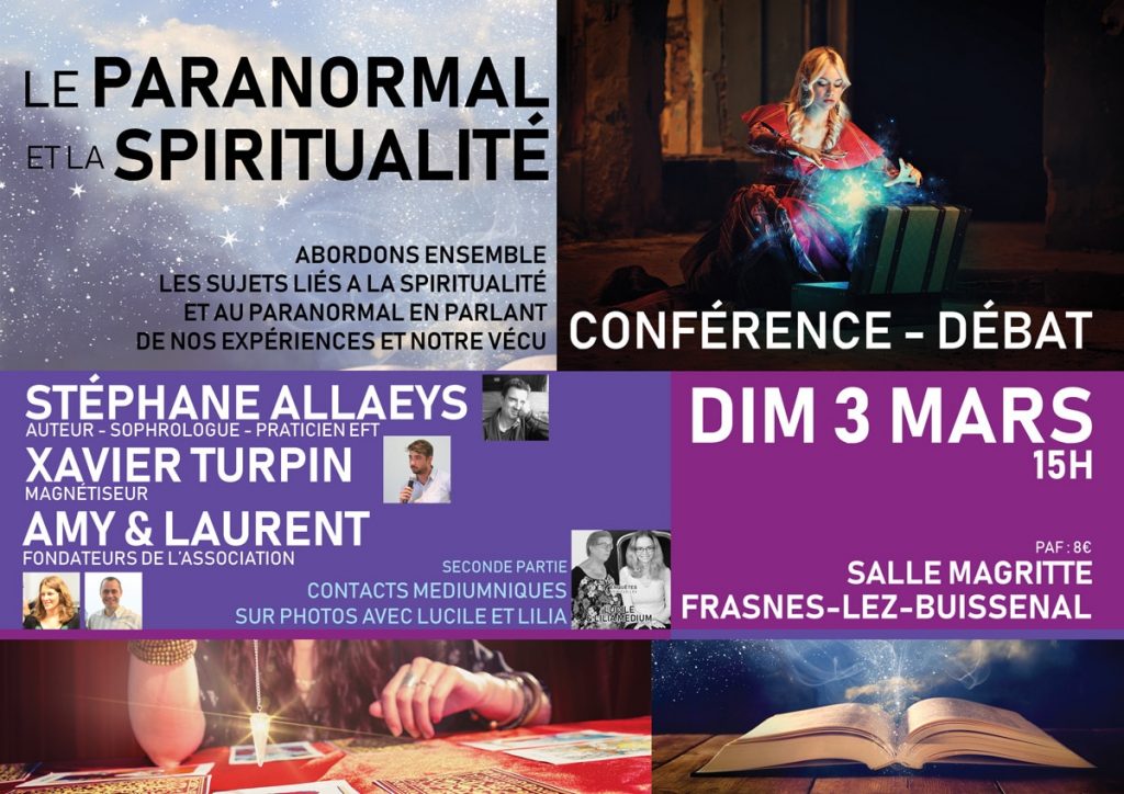 Conférence débat – 3 Mars – Paranormal et spiritualité
