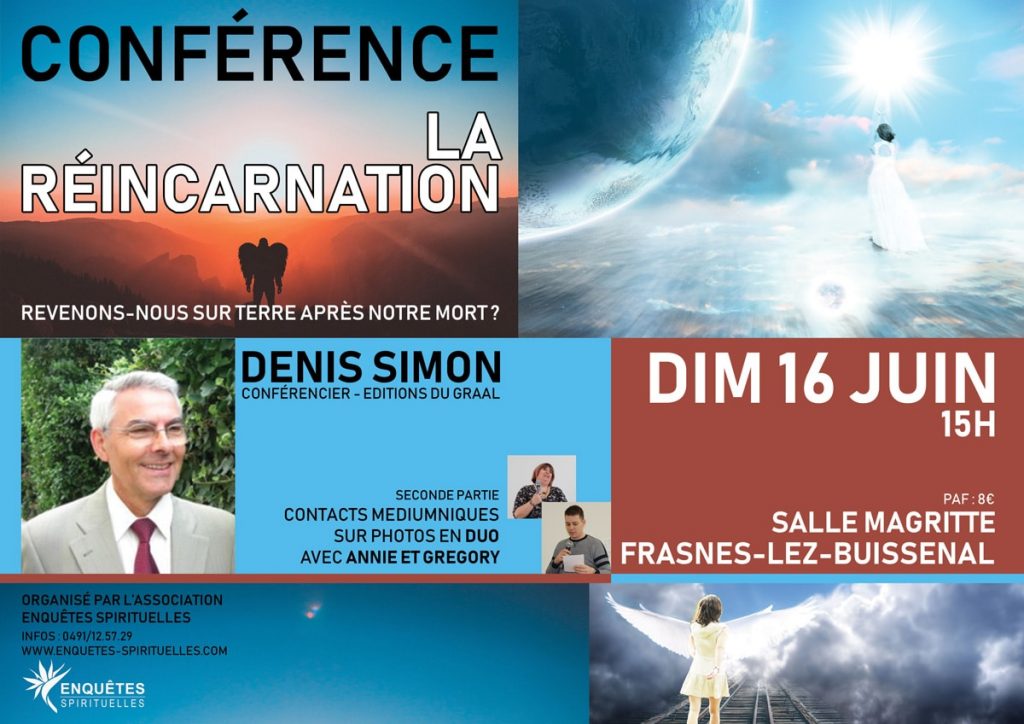 Conférence 16 Juin  : La réincarnation
