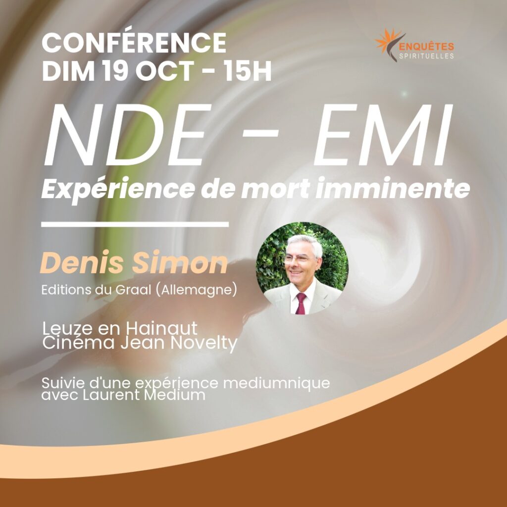 Conférence : NDE / EMI le 19 octobre